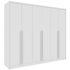 Guarda Roupa Realeza Casal 6 Portas 6 Gavetas Tcil Neve