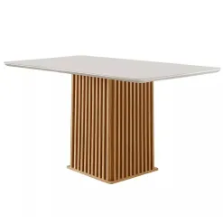 Mesa Riviera 120x80 COM Vidro LJ Moveis
