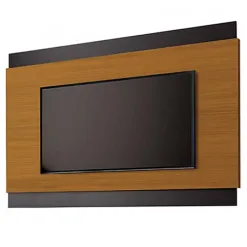 Painel Legacy 200cm Para TV Ate 65 Polegadas EDN Cedro Naturale Preto