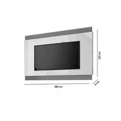 Painel Legacy 200cm Para TV Ate 65 Polegadas EDN Medidas