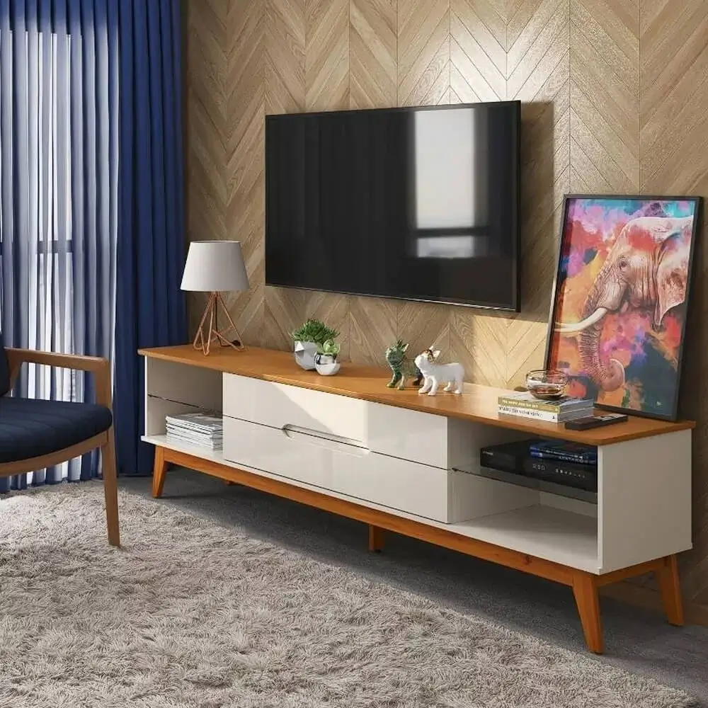 Rack Limit 180cm 2 Gavetas Para TV Ate 65 Polegadas