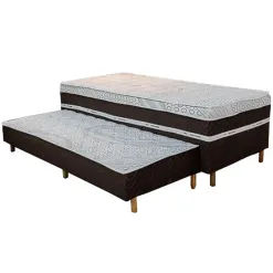 Bicama Box Livina Solteiro Com Molas Ensacadas 88x188x58cm Orthoside