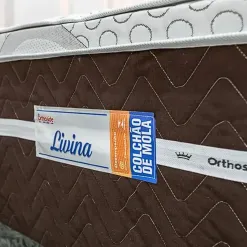 Bicama Box Livina Solteiro Com Molas Ensacadas 88x188x58cm Orthoside Detalhe