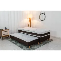 Bicama Box Livina Solteiro Com Molas Ensacadas 88x188x58cm Orthoside Foto Real