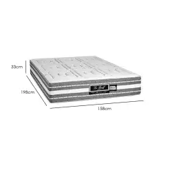 Colchao Le Griff Queen Molas Ensacadas 33x198x158 Sankonfort Medidas