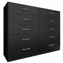 Comoda Caribe 10 Gavetas Fellicci Preto