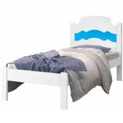 Cama Iris Solteiro Cambel Azul