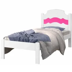 Cama Iris Solteiro Cambel Rosa