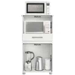 Balcao Multiuso Havana 2 Portas 1 Gaveta Atualle Interno