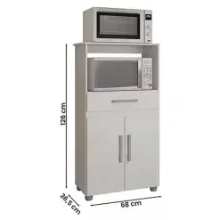 Balcao Multiuso Havana 2 Portas 1 Gaveta Atualle Medidas