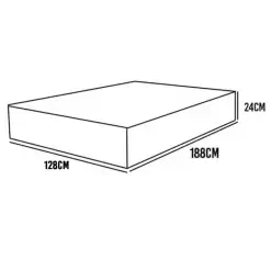 Colchao Lisboa Viuva Molas Ensacadas 24x188x128 Ecotec Medidas
