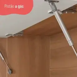 Cozinha Completa Pimenta 10 Portas 2 Gavetas Telasul Detalhe Pistao