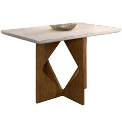 Mesa Madrid 120x80cm Minas Plac Cinamomo Off White