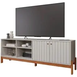 Rack Holanda 180cm Para TV Ate 70 Polegadas Ripado 2 Portas Permobili
