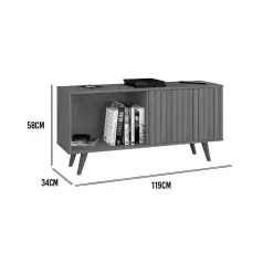 Rack Malaga Para TV Ate 55 Polegadas 1 Porta Atualle Medidas