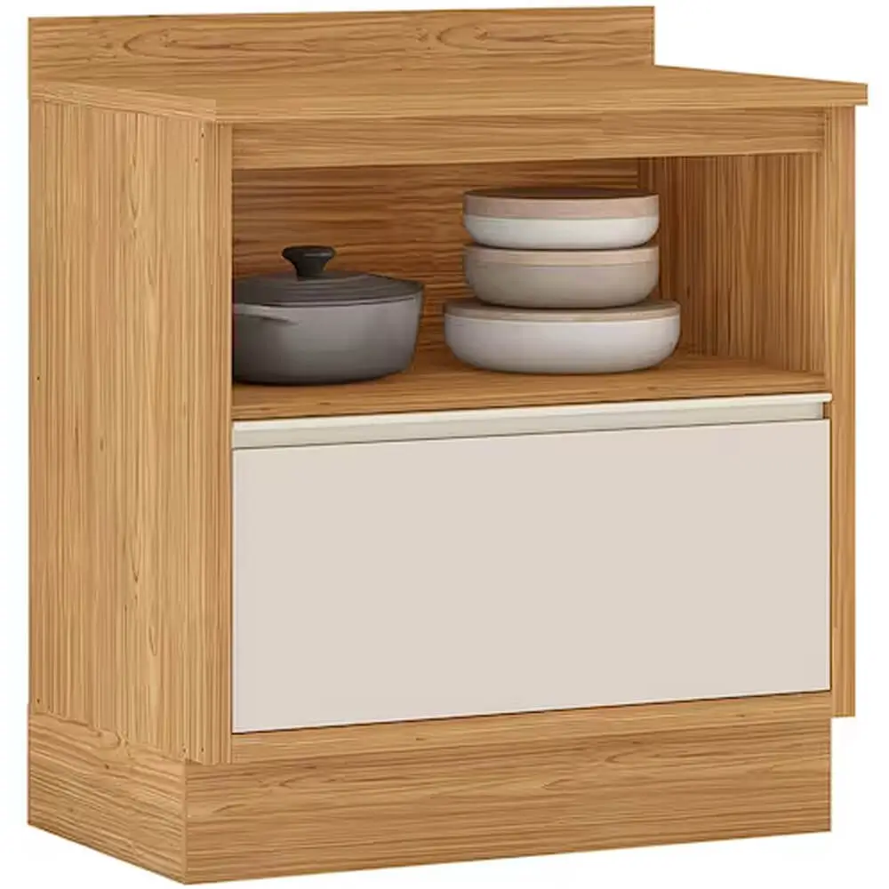 Balcao Lisboa 80cm 1 Porta 1 Gaveta Para Cozinha Itatiaia Interno