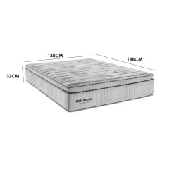 Colchao New Freedom Casal Molas Ensacadas Com Pillow Top 32x188x138cm Ortobom Medidas