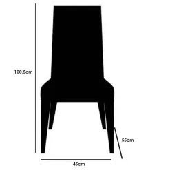 Kit 2 Cadeiras California Em Linho Estofadas Minas Plac Medidas