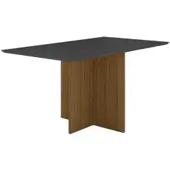 Mesa Helo 160x90cm Poliman Mel Grafite