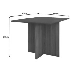 Mesa Helo 90x90cm Poliman Medidas