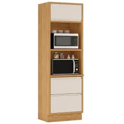 Paneleiro Lisboa 2 Portas 1 Gaveta Itatiaia Cor Off White