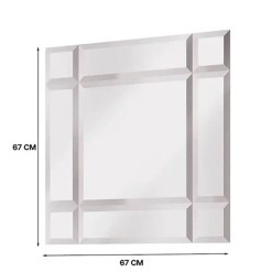 Quadro Espelho Bisote 67cm EDN Medidas