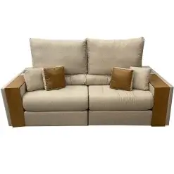 Sofa Sorrento 4 Lugares Retratil E Reclinavel Tecido Linho 230cm Innove Cru