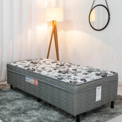 Cama Box Dackar Solteiro Ortopedica 88x188x52cm Foto Real