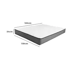 Colchao Texas Casal 24x188x138 D45 Ecotec Medidas