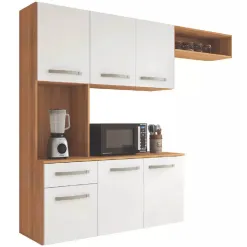Cozinha Suspensa Belissima 6 Portas 1 Gaveta