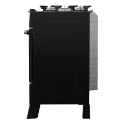 Fogao Smart Glass 5 Bocas Automatico Forno 94L Realce Detalhe Lateral