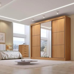 Guarda Roupa Cristal Casal 3 Portas 6 Gavetas D Doro