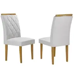 Kit 2 Cadeiras Paris Em Veludo Estofadas Cel Moveis Prata