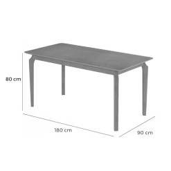 Mesa Alegra 180x90 SEM Vidro JCM Medidas