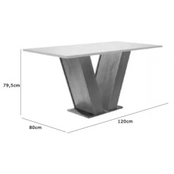 Mesa Classic 120x80cm Cel Moveis Medidas