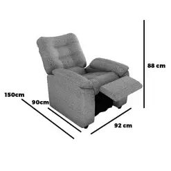 Poltrona Onix Reclinavel Tecido Linho Matrix Medidas