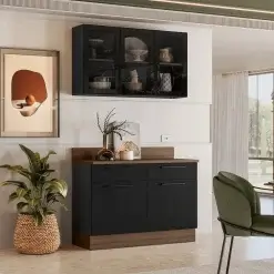 Balcao Exclusive 120cm 2 Portas 2 Gavetas Itatiaia