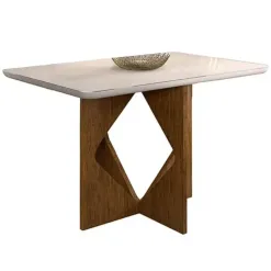 Mesa Madrid 160x80cm Minas Plac Cinamomo Off White