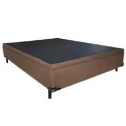 Base Box Bau Carioca Casal Tecido Suede 30x138x188 Bio Flex Fechado