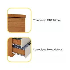 Comoda Premium 5 Gavetas Tcil Detalhe