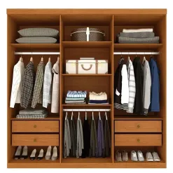 Guarda Roupa Joinville Casal 6 Portas 4 Gavetas Tcil Interno