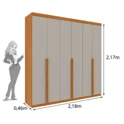 Guarda Roupa Joinville Casal 6 Portas 4 Gavetas Tcil Medidas