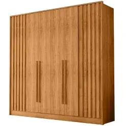 Guarda Roupa Navegantes Casal 6 Portas 6 Gavetas Rud Rack Cedro