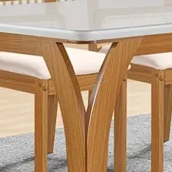 Mesa Agata 180x90cm LJ Moveis Detalhe