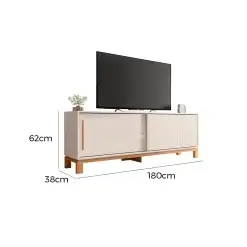 Rack Mondrian 180cm Para TV Ate 65 Polegadas 2 Portas Caemmun Medidas
