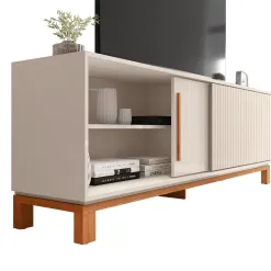 Rack Mondrian 180cm Para TV Ate 65 Polegadas 2 Portas Caemmun Detalhe