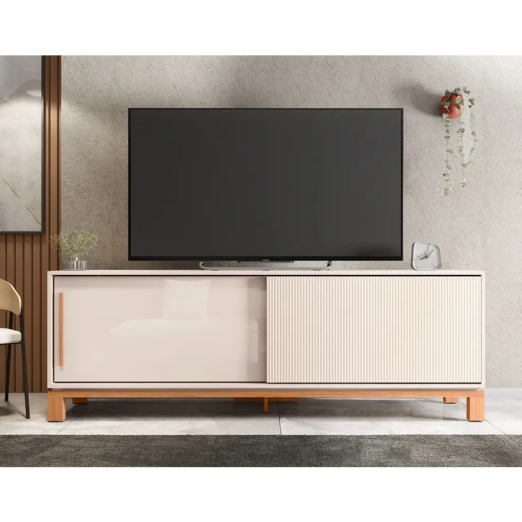 Rack Mondrian 180cm Para TV Ate 65 Polegadas 2 Portas