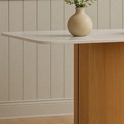 Mesa Serena 160x90cm New Ceval Detalhe