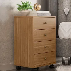 Mesa De Cabeceira Presence Com 4 Gavetas Demobile