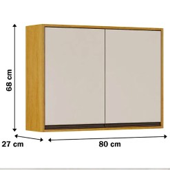 Armario Aereo Eduarda 80cm 2 Portas CHF Medidas